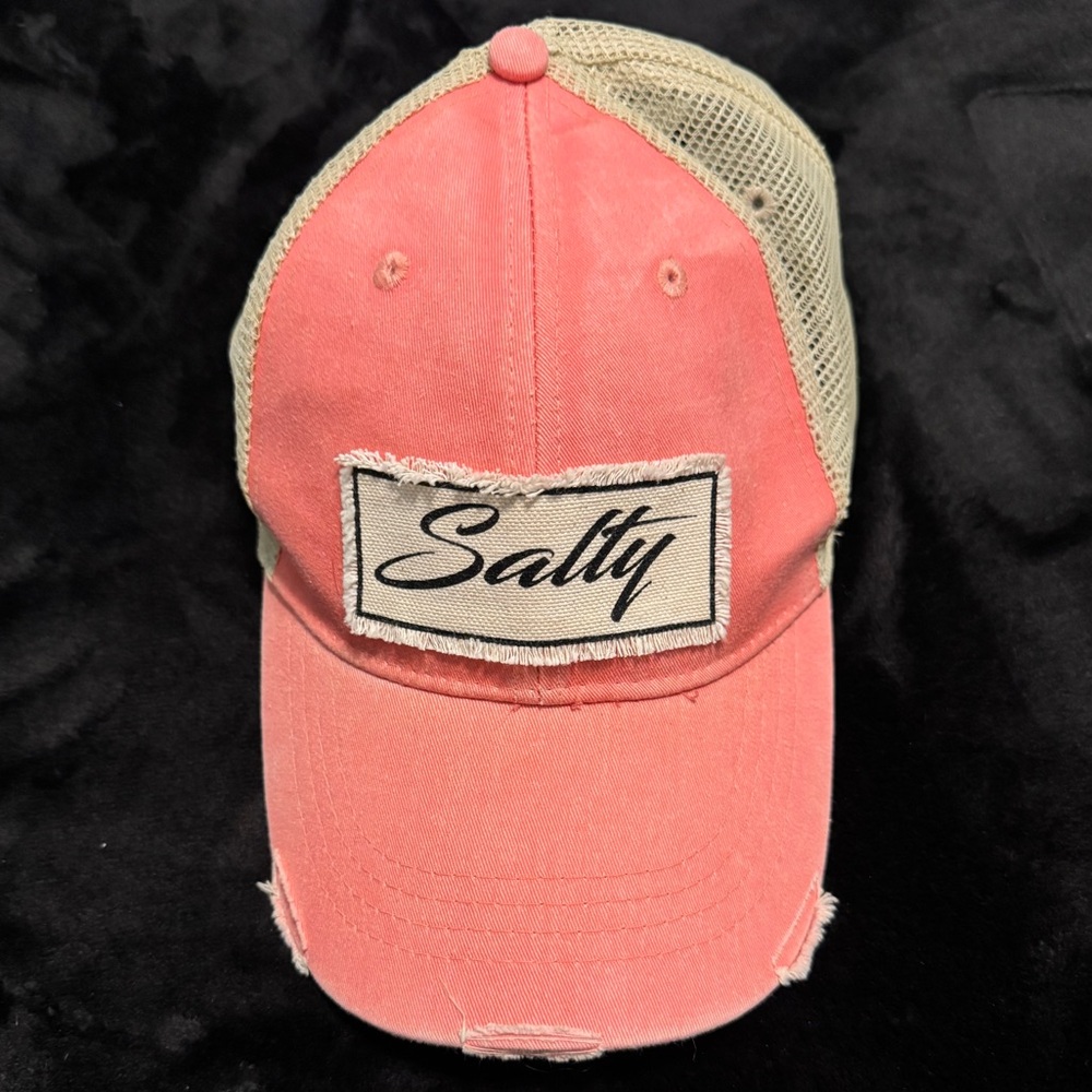 Adams Beige Mesh Trucker “Salty” Hat